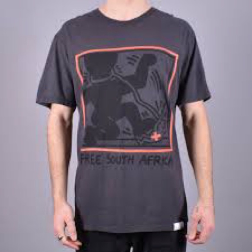 Diamond Supply Co. x Keith Haring South Africa T-Shirt - Charcoal NWT tee sz. S